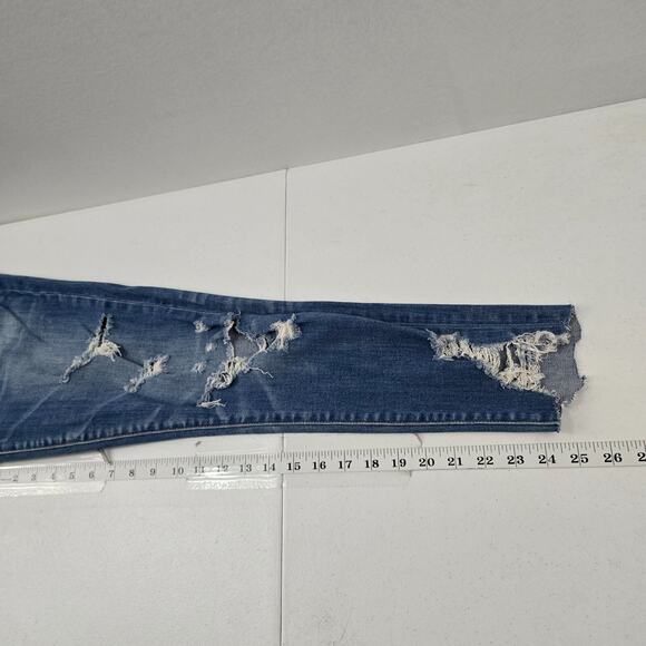 American‎ Eagle high rise jegging super stretch blue 8 reg womens jeans 5530 - Picture 6 of 11